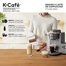 Load image into Gallery viewer, Keurig K-Cafe Special Edition Single Serve K-Cup Pod Coffee, Latte and Cappuccino Maker, Comes with Dishwasher Safe Milk Frother, Shot Capability, Nickel