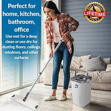 Load image into Gallery viewer, X3 Flat Floor Mop and Bucket Set, Separates Dirty and Clean Water, 3-Chamber Design, Hands Free Home Floor Cleaning, 3 Reusable Microfiber Mop Pads Included