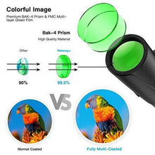 Load image into Gallery viewer, Monocular Telescope, 12x50 High Power HD Monocular for Bird Watching Adults with Smartphone Holder & Tripod BAK4 Prism for Wildlife Hunting Camping Travelling Wildlife - 2020 Newest (1250, Black)