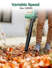 Load image into Gallery viewer, KIMO Cordless Leaf Blower, 2-in-1 Handheld Vacuum/Sweeper, 150 MPH, Variable Speed, w/2.0 Ah Li-ion Battery & Charger, for Blowing Leaf/Snow, Dusting