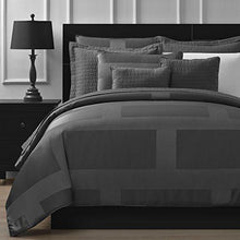Load image into Gallery viewer, Comfy Bedding Frame Jacquard Microfiber Queen 5-piece Comforter Set, Gray