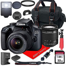Load image into Gallery viewer, Canon EOS 4000D DSLR Camera w/Canon EF-S 18-55mm F/3.5-5.6 III Zoom Lens + Case + 32GB SD Card (15pc Bundle)