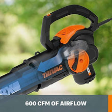 Load image into Gallery viewer, WORX WG512 Trivac 2.0 Electric 12-amp 3-in-1 Vacuum Blower/Mulcher/Vac, Black and Orange