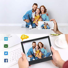 Load image into Gallery viewer, BSIMB WiFi Digital Picture Frame 8 Inch Digital Photo Frame 16GB 1280x800 IPS Screen Motion Sensor Remote Control Upload Photos/Videos from iOS & Android App, Email, Twitter, Facebook W08