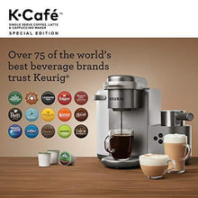 Load image into Gallery viewer, Keurig K-Cafe Special Edition Single Serve K-Cup Pod Coffee, Latte and Cappuccino Maker, Comes with Dishwasher Safe Milk Frother, Shot Capability, Nickel