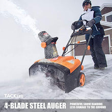 Load image into Gallery viewer, TACKLIFE Snow Blower, 15-Amp, Electric Snow Thrower, 20-in Working Width, 180°Chute Rotation, 30-FT Throwing Distance