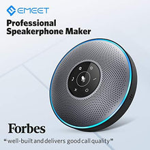 Load image into Gallery viewer, Bluetooth Speakerphone - eMeet M2 Gray Conference Speaker w/Dongle, Idea for Home Office 360º Voice Pickup 4 AI Echo & Noise Canceling Microphones, Skype USB Speakerphone AUX in/Out for up to 8 People