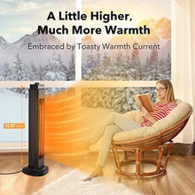 Load image into Gallery viewer, Patio Heater-750/1500W ETL Certified Electric Space Heater for Large Room, 3s Instant Heat, Heat up 400Sq Ft, 90° Oscillation, Radiant Heater with Overheat Tip-over Protection for Outdoor & Indoor Use, Waterproof