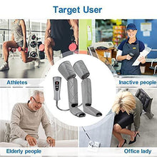 Load image into Gallery viewer, Renpho Leg Massager, Compression for Circulation and Relaxation, Foot Leg Calf Thigh Massager Machine for Home Use, Adjustable Size, with 6 Modes 4 Intensities, Fathers Day Gifts for Father Men