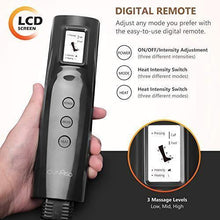 Load image into Gallery viewer, Cunmiso Leg Air Compression Massager with LCD Handheld Controller for Circulation and Relaxation, Foot and Calf Massage Machine with 3 Heat Modes 3 Intensities, 2 Extensions Wraps for Men and Women