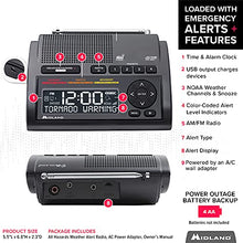 Load image into Gallery viewer, Midland - WR400, Deluxe NOAA Emergency Weather Alert Radio - S.A.M.E. Localized Programming, 80+ Emergency Alerts, & Alarm Clock w/ AM/FM Radio