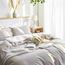 Load image into Gallery viewer, Bedsure Linen Duvet Cover King 55% Cotton 45% Linen Duvet Cover Set - 3 Pieces Comforter Cover Set (104 x 90 inchs,No Comforter Included)