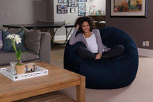 Load image into Gallery viewer, Sofa Sack - Plush Ultra Soft Bean Bags Chairs for Kids, Teens, Adults - Memory Foam Beanless Bag Chair with Microsuede Cover - Foam Filled Furniture for Dorm Room - Navy 5'