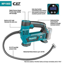 Load image into Gallery viewer, Makita MP100DZ 12V Max CXT Lithium-Ion Cordless Inflator, Tool Only