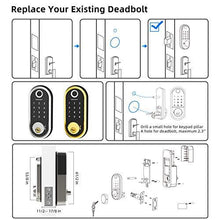 Load image into Gallery viewer, Smart Lock SMONET Bluetooth Keyless Entry Keypad Smart Deadbolt-Fingerprint Electronic Deadbolt Door Lock-App Control, Remote Ekeys Sharing, Free App Monitoring Easy to Install for Homes and Hotel