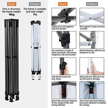 Load image into Gallery viewer, YAHEETECH Pop Up Canopy Tent, Commercial Instant Shelter Tent, Heavy Duty Event Tent Pavilion, Portable Waterproof Canopy Folding, Wheeled Bag, Canopy Sandbags x4, Tent Stakesx4, 10x10 FT (White)