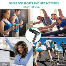 Load image into Gallery viewer, Medcursor Handheld Percussion Massage Gun - Deep Tissue Massager for Pain Relief, Sore Muscle and Stiffness, Powerful Brushless Motor High-Intensity - Includes 6 Massage Heads, Gray