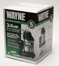 Load image into Gallery viewer, WAYNE CDU980E 3/4 HP Submersible Cast Iron and Stainless Steel Sump Pump With Integrated Vertical Float Switch