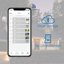 Load image into Gallery viewer, Wireless Rechargeable Battery Powered Solar Outdoor Security Camera Home Surveillance WiFi Camera with Spotlight Color Night Vision,Motion Activated,2-Way Audio and IP66 Waterproof - Soliom S100
