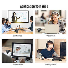Load image into Gallery viewer, Conference Microphone Omnidirectional USB Speakerphone Microphone for 8-10 People Business Conference,360° Omnidirectional Microphone Intelligent DSP Noise Reduction for Video Meeting (Gray)