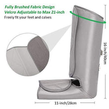 Load image into Gallery viewer, Leg Compression Massager Foot and Calf Massager Machine with Optional Heat 3 Modes 4 Intensities Handheld Controller for Feet, Legs, Calves Muscle Relaxation - Home and Office Use