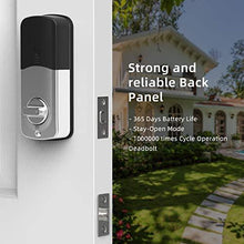 Load image into Gallery viewer, Smart Deadbolt, SMONET Fingerprint Electronic Deadbolt Door Lock with Keypad-Bluetooth Keyless Entry Keypad Smart Deadbolt App Control, Ekeys Sharing, App Monitoring Auto Lock for Homes and Hotel