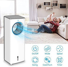 Load image into Gallery viewer, Evaporative Air Cooler-3-in-1 Portable Air Cooling Fan, Instant Cool & Humidify with 3 Speeds, No Noise Tower Fan, No Dust, 3 Modes, 8H Timer, Bladeless Fan for Large Room Office