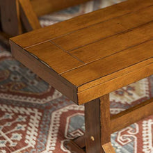 Load image into Gallery viewer, Walker Edison Furniture Solid Wood Brown Dining Bench