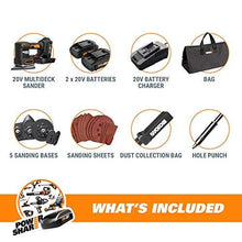 Load image into Gallery viewer, WORX WX820L.2 20V 2.0Ah Cordless Multi-Purpose Sander with 2 Batteries and 1 Charger