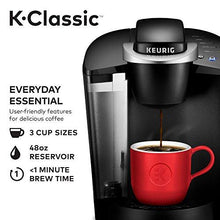 Load image into Gallery viewer, Keurig K-Classic Coffee Maker, Single Serve K-Cup Pod Coffee Brewer, 6 to 10 Oz. Brew Sizes, Black