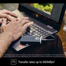 Load image into Gallery viewer, G-Technology 500GB G-DRIVE mobile SSD Durable Portable External Storage - USB-C (USB 3.1), Up to 560 MB/s - 0G06052-1, black
