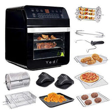 Load image into Gallery viewer, Yedi Total Package Air Fryer Oven XL, 12.7 Quart, Deluxe Accessory Kit, Recipes, BPA-Free, Auto Shutoff, Black