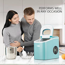 Load image into Gallery viewer, VIVOHOME Electric Portable Compact Countertop Automatic Ice Cube Maker Machine 26lbs/day Light Green