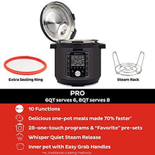 Load image into Gallery viewer, Instant Pot Pro 10-in-1 Pressure Cooker, Slow Cooker, Rice/Grain Cooker, Steamer, Saute, Sous Vide, Yogurt Maker, Sterilizer, and Warmer, 6 Quart