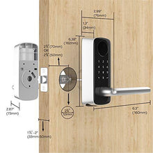 Load image into Gallery viewer, ULTRALOQ Lever The Most Advanced Smart Lock + Bridge WiFi Adaptor, Keyless Entry Bluetooth Fingerprint Digital Keypad Door Lock with Reversible Handle, Works with Alexa, Google Assistant, IFTTT