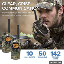 Load image into Gallery viewer, Midland 50 Channel GMRS Two-Way Radio - Long Range Walkie Talkie (Mossy Oak Camo, 2-Pack)