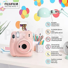 Load image into Gallery viewer, Fujifilm Instax Mini 11 Instant Camera + Instax Mini Twin Pack Film + Hanging Frames + Plastic Frames + Case + Close Up Filters - All Inclusive Bundle! (Blush Pink)
