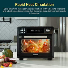Load image into Gallery viewer, COSORI Air Fryer Toaster Combo 26.4QT 12 Functions Large Countertop Oven, Dehydrator with 1800W, Recipes & Accessories Included, Work with Alexa