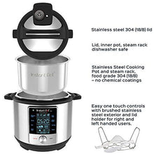 Load image into Gallery viewer, Instant Pot Max 6 Quart Multi-use Electric Pressure Cooker with 15psi Pressure Cooking, Sous Vide, Auto Steam Release Control and Touch Screen