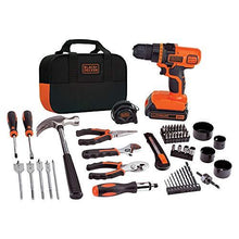 Load image into Gallery viewer, BLACK+DECKER 20V Max Drill & Home Tool Kit, 68 Piece (LDX120PK)