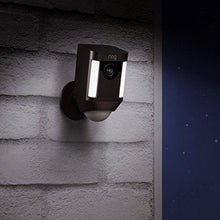 Load image into Gallery viewer, Certified Refurbished Ring Spotlight Cam Wired: Plugged-in HD security camera with built-in spotlights, two-way talk and a siren alarm, Black, Works with Alexa