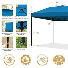 Load image into Gallery viewer, Leader Accessories Pop Up Canopy Tent 10'x10' Canopy Instant Canopy Shelter Straight Leg Including Wheeled Carry Bag, Blue