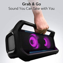 Load image into Gallery viewer, LG PK7 XBOOM Go Water-Resistant Wireless Bluetooth Party Speaker with Up To 22 Hours Playback - Black