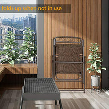 Load image into Gallery viewer, Giantex Set of 4 Patio Folding Sling Chairs Steel Camping Deck Garden Pool Backyard Chairs