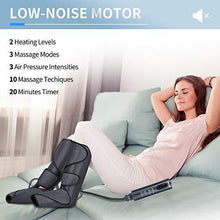 Load image into Gallery viewer, CINCOM Foot and Leg Massager with Heat, Air Compression Leg Massager for Circulation and Muscles Relaxation - 3 Modes, 3 Intensities, 2 Heating Super Quiet