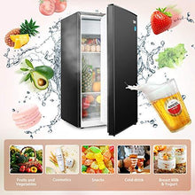 Load image into Gallery viewer, TECCPO Mini Fridge with Freezer TAMF32, 3.1 Cu.Ft, Low Noise, Energy Star, 6 Settings Temperature Adjustable, Mini Fridge for Bedroom, Dorm