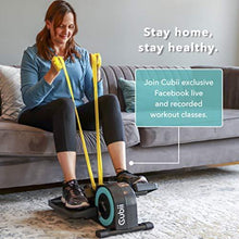 Load image into Gallery viewer, Cubii JR1 Seated Under Desk Elliptical Machine for Home Workout, Mini Elliptical, Desk Bike Pedal Exerciser, Whisper Quiet, Under Desk Pedal Exerciser w/Adjustable Resistance & LCD Display - Aqua