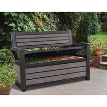 Load image into Gallery viewer, KETER Hudson Plastic Storage Bench Deck Box