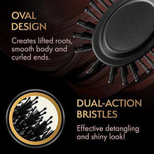 Load image into Gallery viewer, Professional Blowout Hair Dryer Brush, Black Gold Dryer and Volumizer, Hot Air Brush for Women, 75MM Oval Shape
