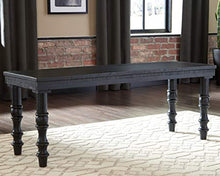 Load image into Gallery viewer, Signature Design by Ashley Dannerville Rustic Cotage Accent Bench, Antique Black